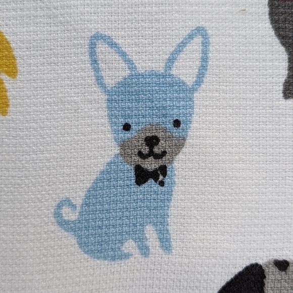 Kitchen Towels Set Of Three (3) Various Dog Breeds Multicolor Solid Grey NWT - Picture 7 of 15